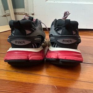 Balenciaga Track Sneakers, Black/Red/Off-white Size 9